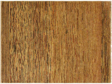 Bohemian Gabbeh Jesse Beige/Rust Wool Rug - 3'10'' x 5'9''